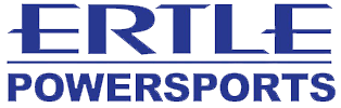 Blue and white Ertle Powersports Logo